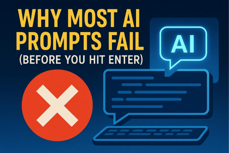 Why Most AI Prompts Fail Before You Hit Enter